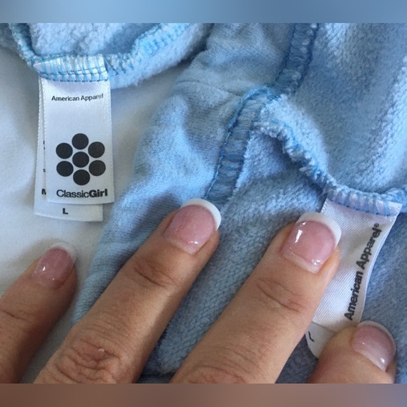 Vintage American Apparel size L lightweight baby blue tracksuit. Multiple colors - Picture 6 of 16